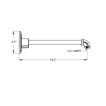 G1 Gooseneck Arm - 14 Projection