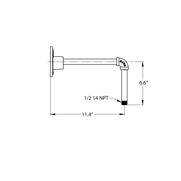 G35 Gooseneck Arm - 11 1/2 Projection