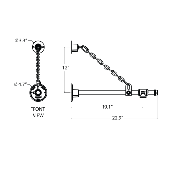 G64 Gooseneck Arm - 22.9 Projection