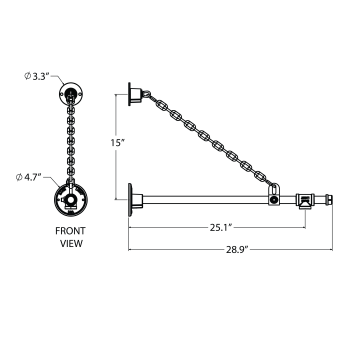 G65 Gooseneck Arm - 28.9 Projection