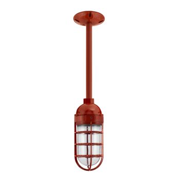 Industrial Guard Stem Pendant Light