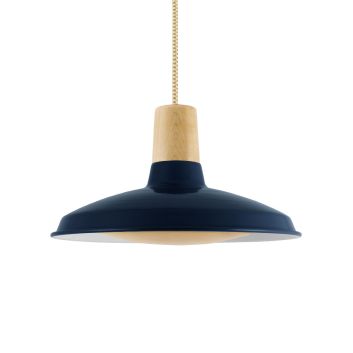 Marathon LED Cord Pendant Light with Wood Diffuser