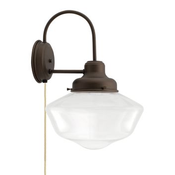 Primary Schoolhouse Plug-In Sconce in 615-Oil-Rubbed Bronze