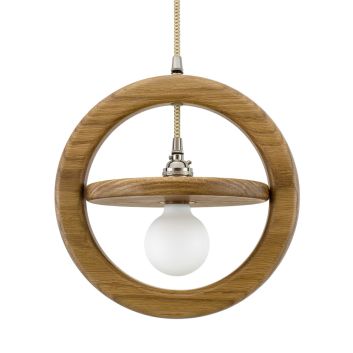 Arcadia Wooden Ring Cord Pendant Light