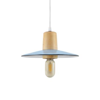 Conoco Draftsman Wooden Top Cord Pendant Light