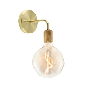 Downtown Minimalist Wooden Socket Wall Sconce