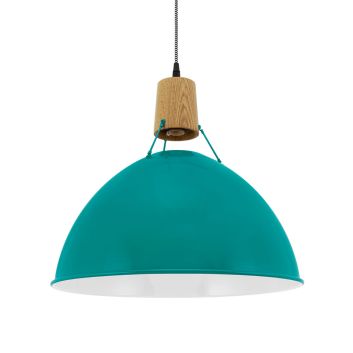 Wilcox Uplight Wooden Top Cord Pendant Light