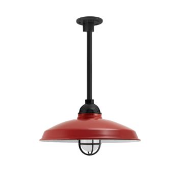 Bridgeport LED Vintage Industrial Stem Pendant Light