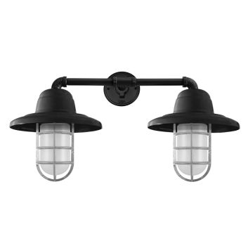 Double Market LED Industrial Guard Wall Sconce