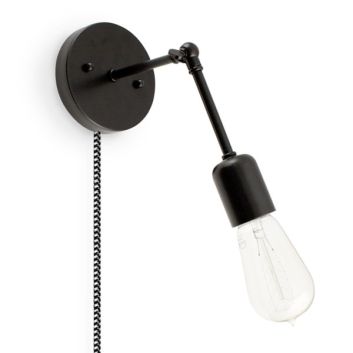 Downtown Minimalist Adjustable Plug-In Wall Sconce
