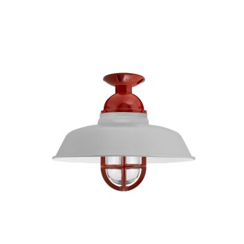 Rochester LED Vintage Industrial Flush Mount Light