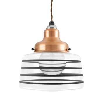 Drum Schoolhouse Cord Pendant Light