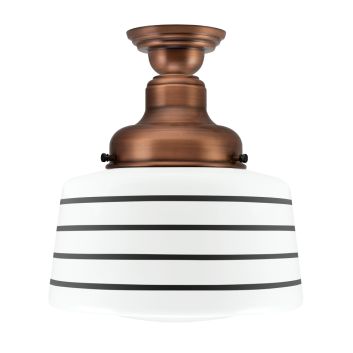 Drum Schoolhouse Semi-Flush Mount Light