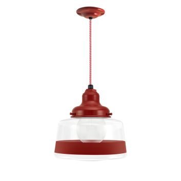 Kao Drum Schoolhouse Cord Pendant Light