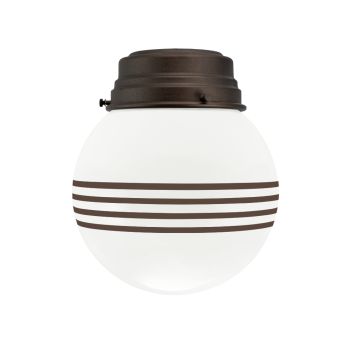 Round Schoolhouse Flush Mount Light
