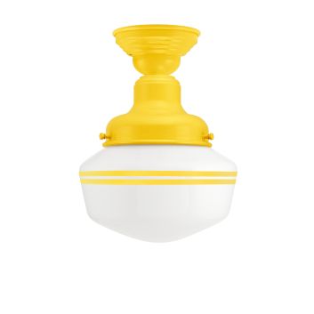 Primary LED Schoolhouse Semi-Flush Mount Light
