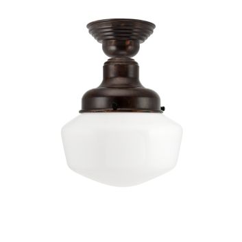 Primary LED Schoolhouse Semi-Flush Mount Light