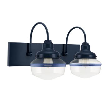 Primary 2-Light Schoolhouse Vanity Light