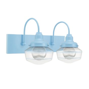 Primary 2-Light Schoolhouse Vanity Light