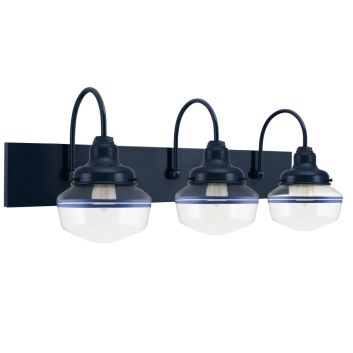 Primary 3-Light Schoolhouse Vanity Light