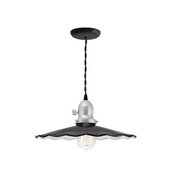 Fluted Shade Cord Pendant Light